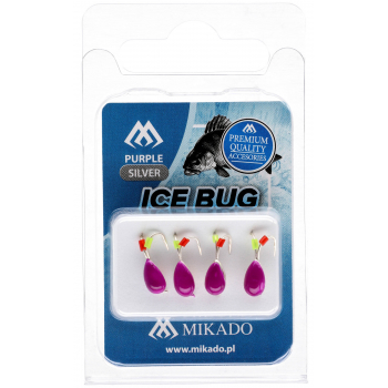Przynęta Mikado Ice Bug Rozm. 4mm - Fioletowo Złoty